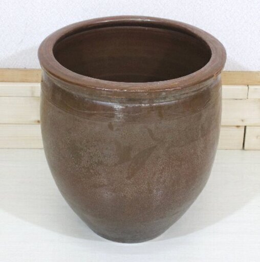 壺☆水瓶☆ワレ無し☆直径43cm☆高さ48cm☆甕☆つぼ☆G049