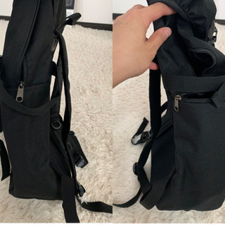 【2日間のみ使用】realdesign リュック ブラック バックパック鞄かばん ベーシックポケット多め 通勤通学、プライベートにの画像