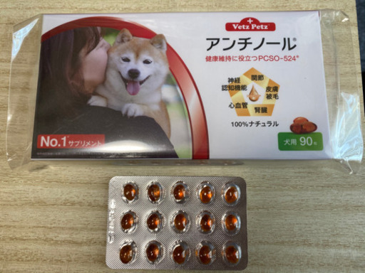 ♪お買得♪ 犬用サプリメント　アンチノール　1箱90粒