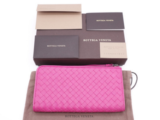 《BOTTEGA VENETA/L字ファスナー 長財布》Aランク 送料無料