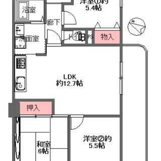 この広さでこの価格(^^)/　南・東・西向き角部屋＆浴室乾燥機付...