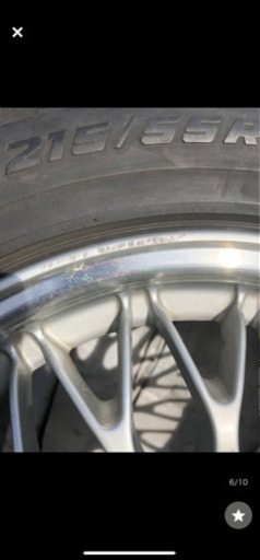 日産純正BBSアルミホイール 114.3/5H/16×6.5J+40