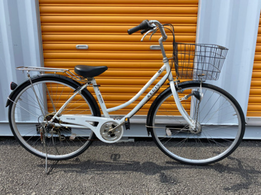 ★激安★変速ギア6段 オートライト 27インチ　軽整備済み 防犯登録 中古自転車 ママチャリ 67 藤沢