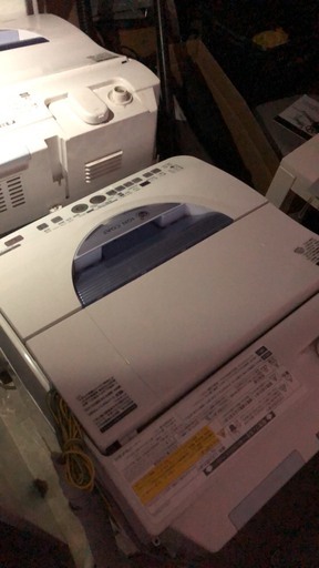 【中古洗濯機】※引き取りのみ※値段交渉可能！　２０１５年製SHARP ES-TG55L　洗濯・脱水容量5.5kg　乾燥容量3kg