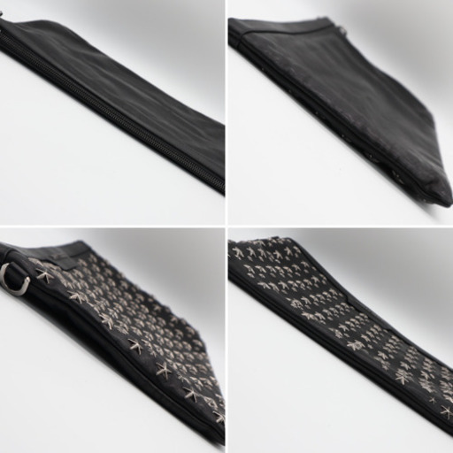 《JIMMYCHOO/スタースタッズクラッチバッグ》Bランク 送料無料