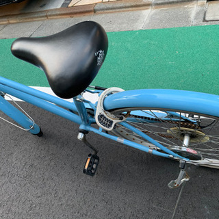 自転車　24インチ　水色の画像