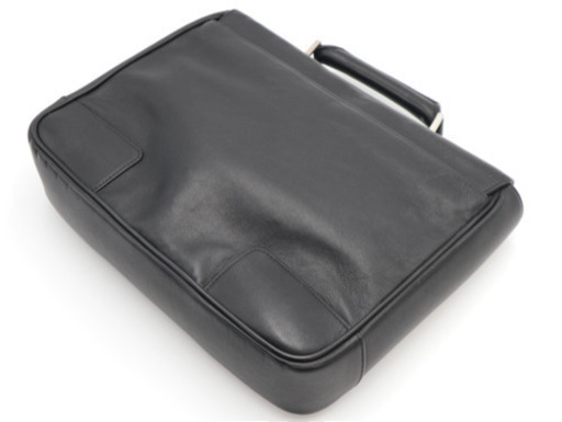 《LOEWE/レザー ロエベロゴ セカンドバッグ》ABランク 袋 ブラック 美品