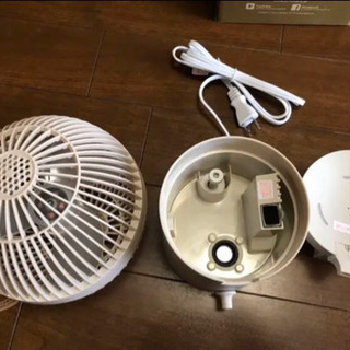 未使用　加湿器 扇風機  2way USB 電源 アロマミストファン オフィスにもの画像