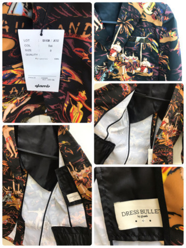 未使用タグ付き！！　グラム　ハワイアン　テーラードジャケット　サイズ0 S