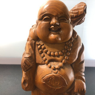 七福神 布袋 恵比寿 大黒天 木彫 置物 木彫り 運気アップ 開運 の画像