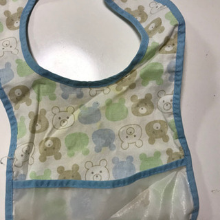 袖付きお食事エプロン2枚セット　離乳食の時にの画像