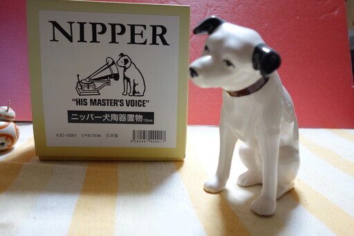 【ビクター犬 】NIPPER犬【陶器置物】