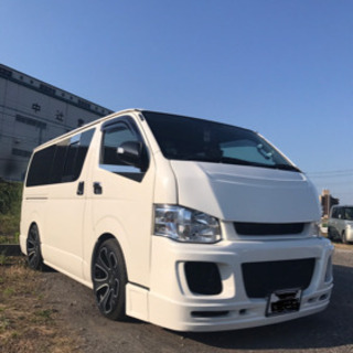 最終値下げ！ハイエース用　バッドフェイスボンネット　エアロの画像