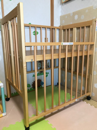 【値下げしました】ミニベビーベッド&マットレス