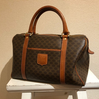 セリーヌ　マカダム柄　ボストンバック