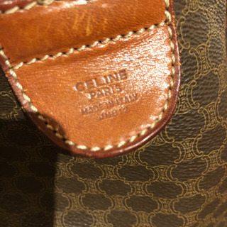 セリーヌ　マカダム柄　ボストンバックの画像