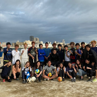 🙈淀川の河川敷で玉蹴り⚽️