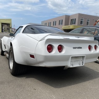1981　シボレー　C3　コルベット　スティングレー　FRP　実働　コンディション良好車両！　コブラボディキット　ワイド　オーバーフェンダー　サイド出しマフラー　赤内装　アメ車　ヴィンテージ　旧車　ネオクラシック　札幌発の画像