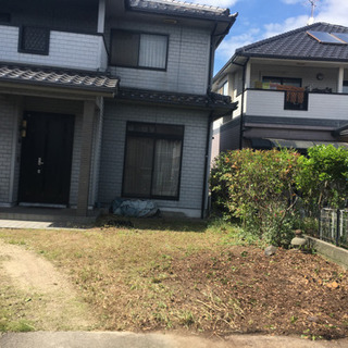 庭の草むしり、草取りの画像