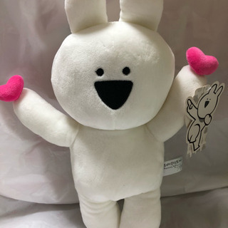 すこぶる動くうさぎ(오버액션 토끼)ハート ぬいぐるみ