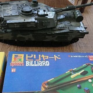 くもん日本地図パズル、大型戦車、ビリヤードゲーム3点セットの画像