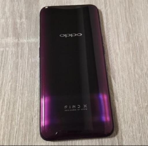【中古】OPPO　Find X　ワインレッド