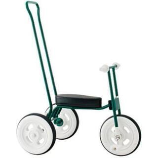 【探しています!】手押し棒付き無印三輪車（復刻版）グリーン