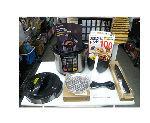 別売品3点も付属!【開封未使用】電気圧力鍋 クッキングプロセット ショップジャパン シルバー SC-30SA-J03  炊飯 蒸し 煮込み 無水調理 スロー調理 炒め 温め直し なべ Shop Japan 札幌 本郷通店