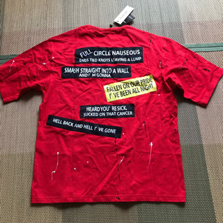 新品　メンズ　Tシャツ　赤の画像