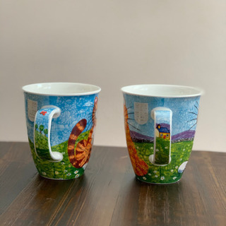 ［取引成立］DUNOON ネコのペアマグカップ　2個セット　ペアの画像