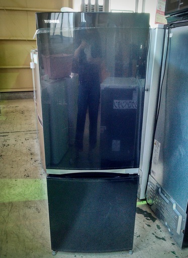 ◆安心の一年保証！冷蔵庫　2ドア　TOSHIBA/東芝　153L　2018年製　黒　GR-M15BS(K)　No.1320040303　ガーランド草加