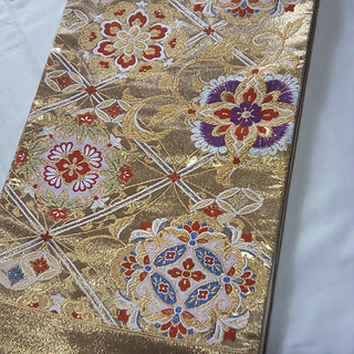 新品袋帯　未仕立　金地の画像
