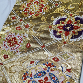 新品袋帯　未仕立　金地の画像