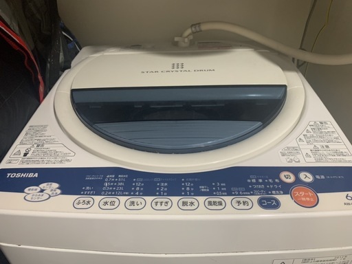 [お取引中] 2012年製 東芝 洗濯機 AW60GK(W)