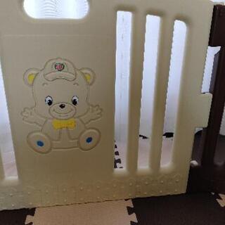 美品 クマさんベビーサークル 可愛い おしゃれの画像