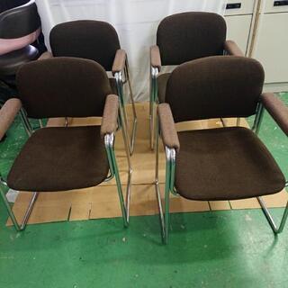 無料！ コクヨひじ掛けチェア 4脚セット