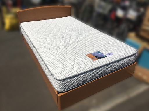 ------取引中-------アンネルベッド セミダブルベッドフレーム 木製 マットレス HONEYCOMB 補修有り 【自社配送は札幌市内限定】倉庫保管