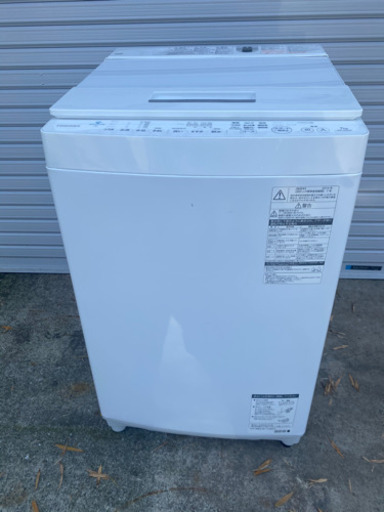 2019年製 TOSHIBA ZABOON AW-7D7 (W) 7kg 全自動 洗濯機 家電