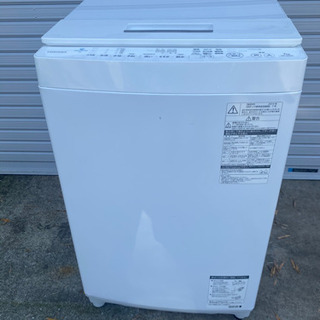 2019年製 TOSHIBA ZABOON AW-7D7 (W) 7kg 全自動 洗濯機 家電 