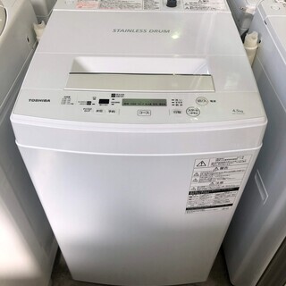 ◆安心の一年保証！洗濯機　4.5㎏　TOSHIBA/東芝　2017年製　AW-45Ｍ5　No.025032310840　ガーランド草加