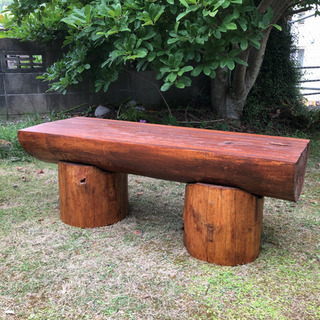 杉丸太 半割り長椅子幅330xw2150xh430 杉丸太 半割り長椅子幅330xw2150xh430 丸太半割ベンチ｜新着情報｜三好