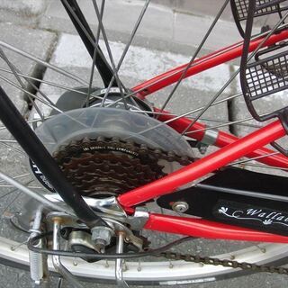 中古自転車販売33年余り　山形市　天童市★ママチャリ丸石２６インチオートライトLED6段　自転車整備士が整備