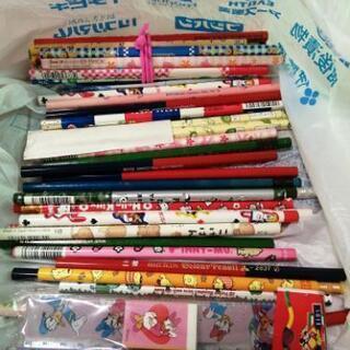 文房具　未使用鉛筆　消しゴム