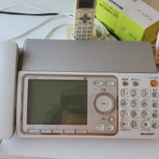 【予定者決定済】SHARP製のFAX付き電話　子機&説明書あり　...