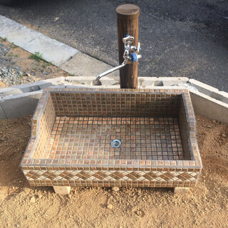 レトロなタイルシンク（新品）の画像