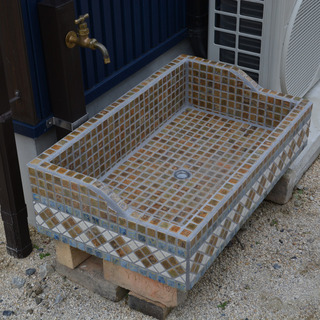 レトロなタイルシンク（新品）の画像