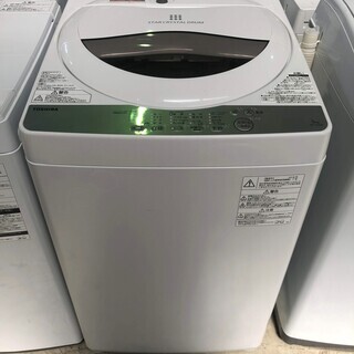 ◆安心の一年保証！洗濯機　5.0㎏　TOSHIBA/東芝　2018年製　AW-5G6　No.1320040304　ガーランド草加