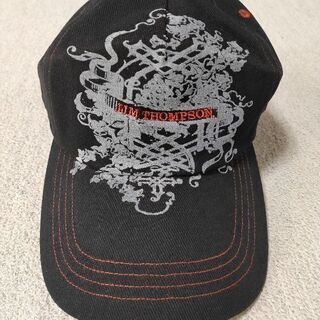 新品未使用 JIM THOMPSON ベルベットキャップ(黒)の画像