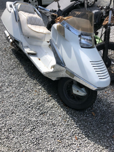 ★白のフュージョン★マフラー新品★