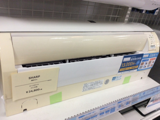 SHARP 壁掛けエアコン AY-C28EX-W 2013年製 2.8kw